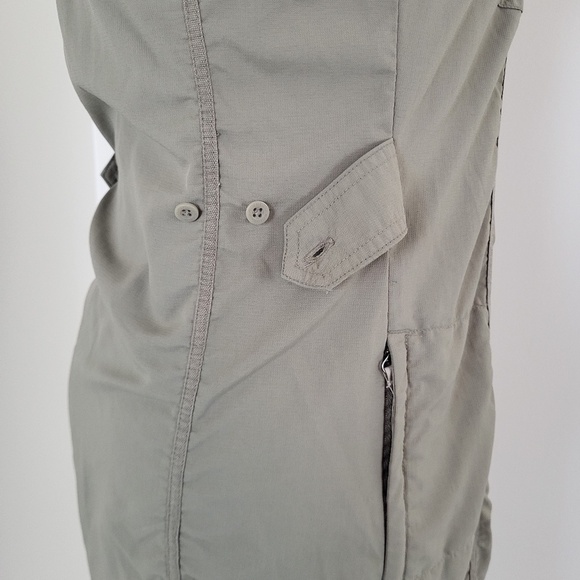 Columbia packable dress asymmetrical pockets mini titanium sportwear button down - Picture 6 of 16